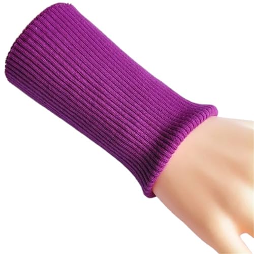 Chaqueta de plumón 2 piezas con escote, puños y mangas, falsas, tejido universal antisuciedad, banda elástica acanaladas Para PuñOs(Purple)