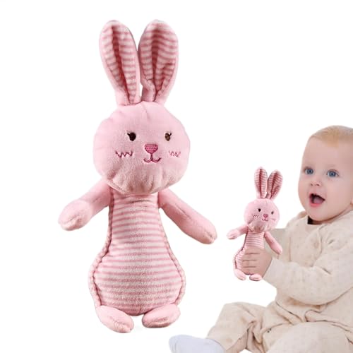 豪華な赤ちゃんのガラガラ、ぬいぐるみのガラガラのぬいぐるみ | 幼児動物のガラガラ | 柔らかい感覚グラブシェーカー、かわいいウサギのクマのアヒルのアヒルのアヒルのハンドグリップグリップグリップトイ
