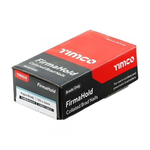 TIMCO FirmaHold Collated Brad Nails Angled - 16 Gauge 16 x 32mm - Galvanised - Box of 2000 2 TIMCO FirmaHold Collated Brad Nails Angled - 16 Gauge 16 x 32mm - Galvanised - Box of 2000 - Image 2