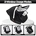 Waterproof Baby Car Seat Cover, Infant Car Seat Rain Cover with Clear Window & Breathable Mesh, Universal Baby Carrier Cover with Support Rod to Prevent Collapse, Lightweight Canopy Weather Shield