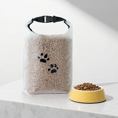 NursCare Pet Food Storage Bag for Travel, Dog Food Container with Roll-Top Closure, BPA-Free, Food Grade, Keeps Kibble Fresh for Camping Trip, Dog Boarding, Weekend Getaways (14 Cups)