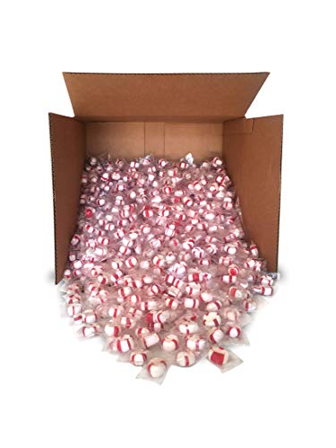 Red Bird Soft Peppermint Puff Candy 20 lb Bulk, individually wrapped, made with 100% cane sugar and natural peppermint oil
