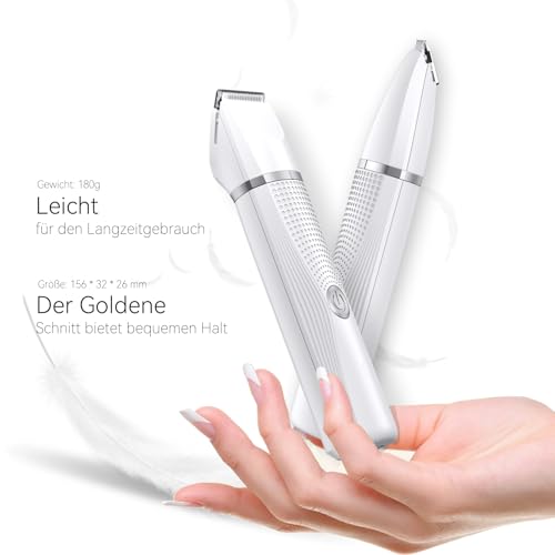 Bautrium Leise Schermaschine Katze Set,Profi Haarschneidemaschine für Katzen Hunde Verfilztes Fell Pfotenhaare mit Pflegeschere & Kamm,USB-C-Aufladung