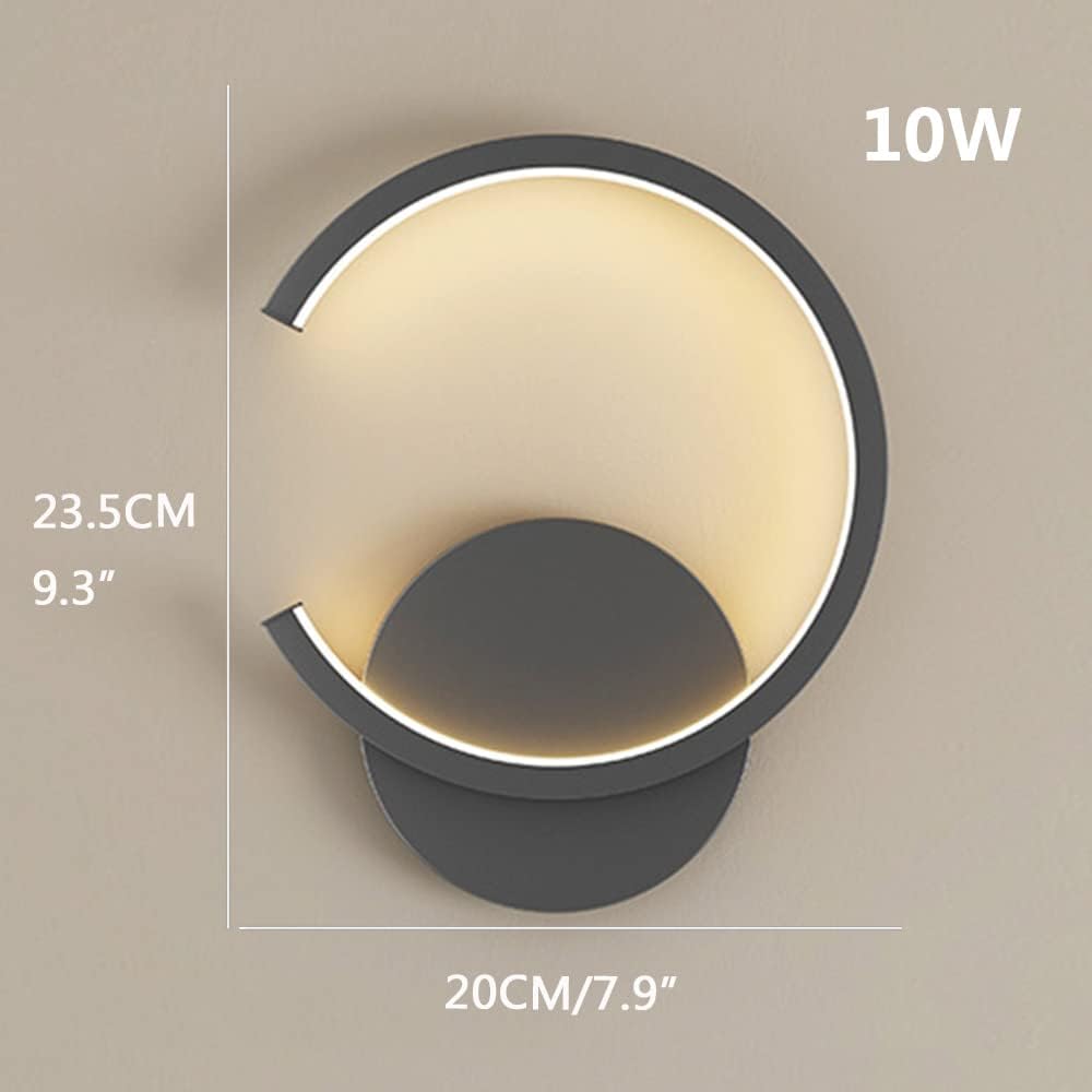 モダンでシンプルなウォールライト 3 色 調光可能な壁取り付け用燭台 10W LED 天井壁取り付け用取り付け用燭台 屋内用 アルミ