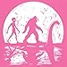 Alien Bigfoot Loch Ness Monster Moon Women's Tank Top Funny Space UFO Hunter Sasquatch Yeti Dinosaur Nerd Believe Hot Pink X-Large