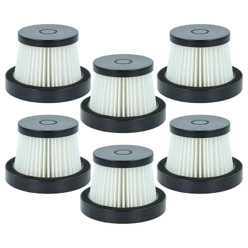 vhbw 6x Filtro compatible con BuTure JR700, JR400 aspiradora - Filtro de suciedad, unidad de filtrado