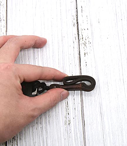 Lagipa Leather Car Key Fob Keychain, Non-Metallic Car Key Rope Lanyard Holder, No Metal Scratch #TOP5