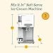 Cuisinart Soft Serve Ice Cream Machine- Mix It In Ice Cream Maker for Frozen Yogurt, Sorbet, Gelato, Drinks 1.5 Quart, White, ICE-48