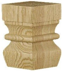 Arts and Crafts Kensington Angular Bun Foot, Alder