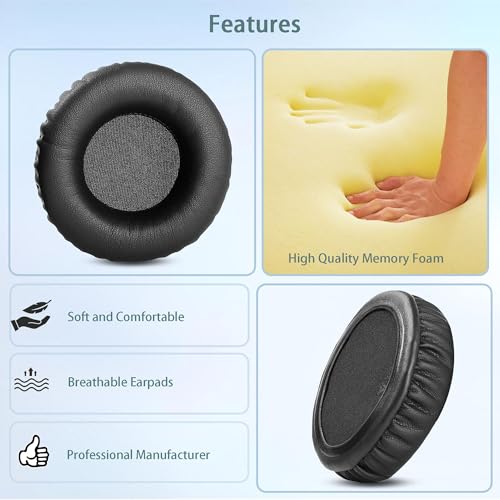 PLATTAN Ear Pads Replacement Compatible with Urbanears PLATTAN ADV Wireless Headphones (Protein Leather and Memory Foam Ear Cushions) miniatura 3