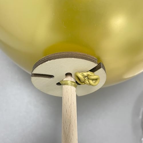 Image of Lightsfever 6 Pack Wooden Balloon Centerpieces for Tables Stand Party Decor