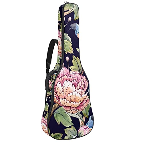 Housse de guitare électrique folk basse et classique étanche avec zip de transport