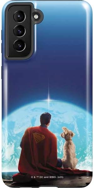 Skinit Pro Phone Case Compatible with Galaxy S21 Plus 5G - Officially Licensed DC Comics Superman for Tomorrow Cover Art by Jim Lee Design