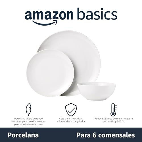 La mejor comparación de Platos los 5 mejores. 17 Platos marca Amazon Basics (2)