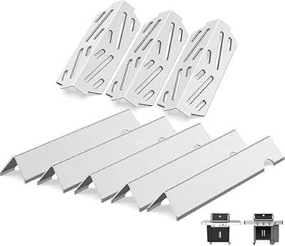 Genesis ii Grill Parts - Genesis ii Flavorizer Bars and Genesis ii Heat Deflector for Weber Genesis II 300 /LX 300, Genesis ii E-310 E-315 S-335 Grills, Genesis 2 Grill Parts for Weber 66795 66040