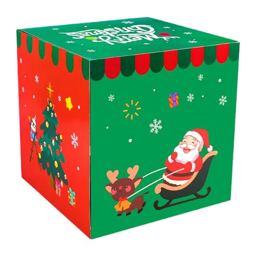 クリスマス ギフトボックス,雪だるま折りたたみパーティー用品 - クリスマス ボックス オーナメント | お金 指輪 ネックレス ブレスレット 時計 香水 誕生日 祝日 新年 結婚式 パーティー用