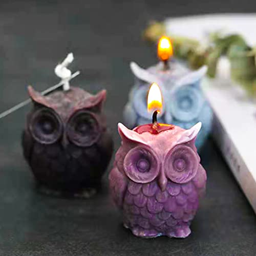 Koonafy Owl Resin Molds,Cute Resin Candle Molds,3D Silicone Molds,Epoxy Resin Casting Mold For Soap,Diy Crafts,Home Decoration (Owl Mold) #TOP1