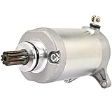 Hauertzx Starter Motor Compatible with Yamaha Motorcycle Starter V-Star 250 2008-2019, Virago XV250 1995-2007, XV250 Route 66 1988-2019, 12 Volt CCW 9-Tooth Spline 2UJ-81890-00-00， 2UJ-81800-03-00