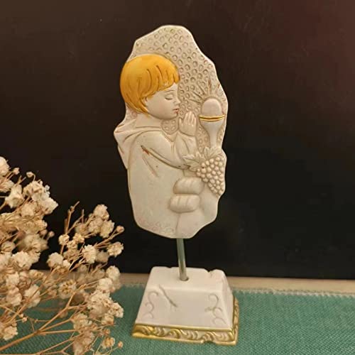 Figurine de prière pour fille et garçon, accessoire de table de Noël et église - 5