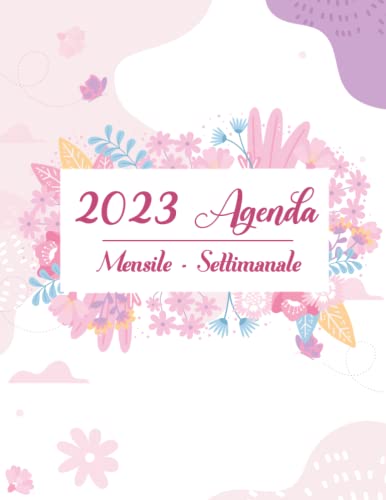 Planner mensuel 2023 agenda hebdomadaire et calendrier de planification 12 mois