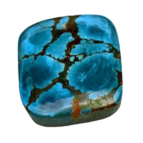 Turquoise naturelle rectangulaire stable et plate pour réussir vos sertissages de bague