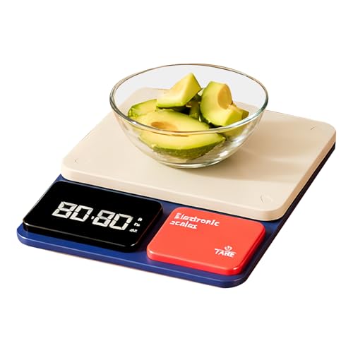 Protoence Báscula Para Alimentos | Recargable 5 Unidades,Báscula Digital de Cocina para Hornear | Para Hogar Panadería Restaurante Catering Camión Pan Carne Aliños