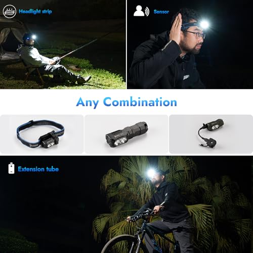 WUBEN E7 1800 Lumen Rechargeable Mini Flashlights with Magnet - Super Bright 6 Modes EDC Flashlight, Typ-C Rechargeable LED; IP68 Pocket Flashlight for Headlamp Use, Rescue, Camping - Image 6