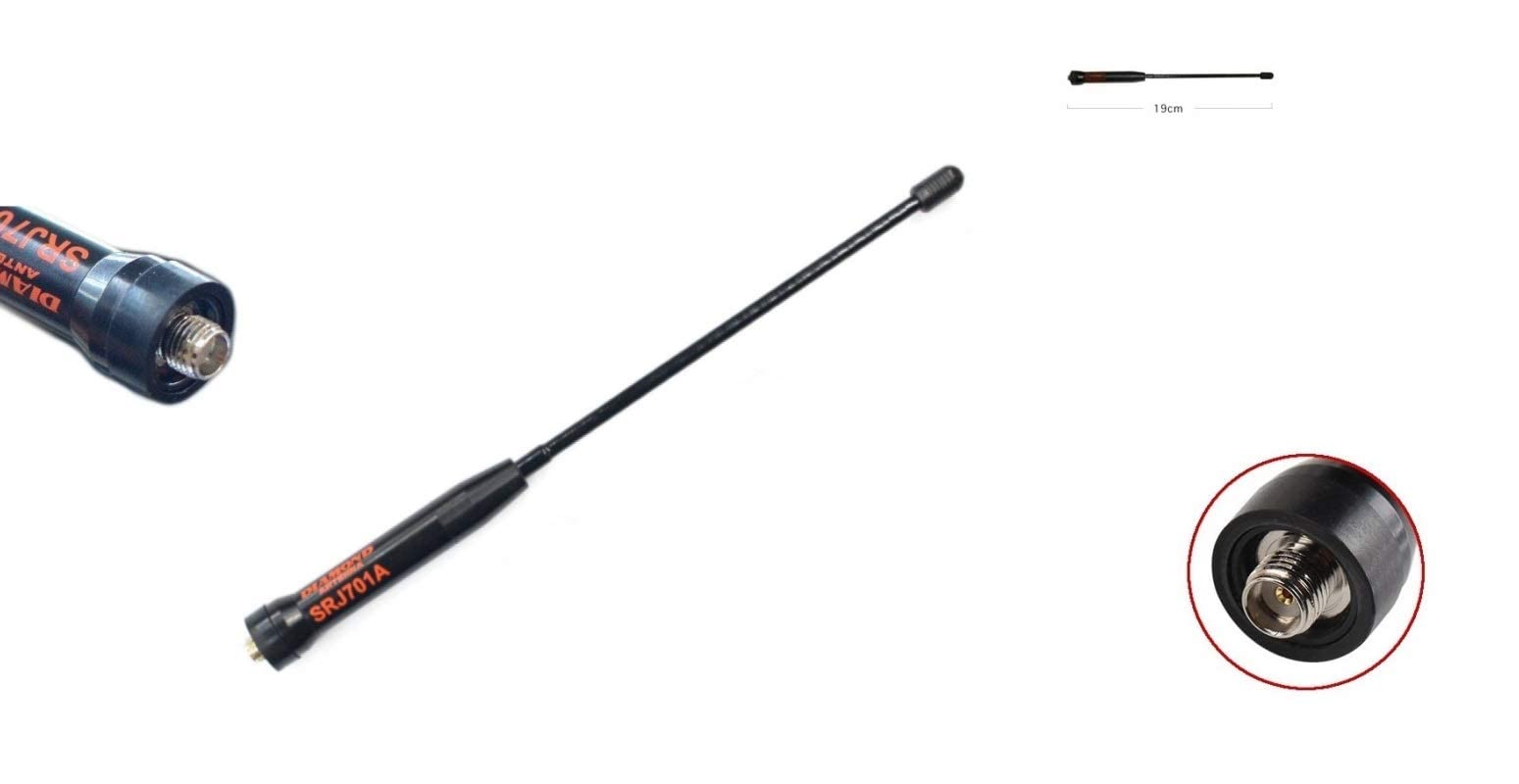 Antenna Diamond SRJ-701A Per Radioamatori - 19 Cm Per 144/430 MHz Con Connettore SMA Reverse - Foto 9