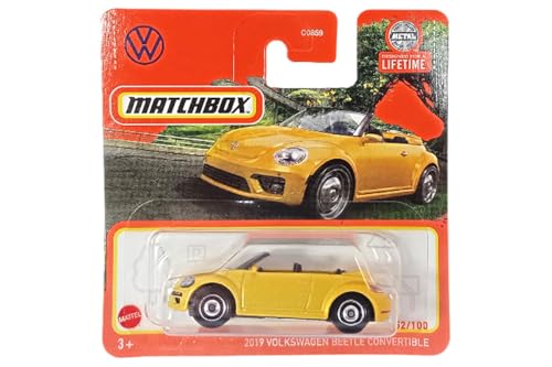 Kauf und Spar Matchbox 2024 Volkswagen Beetle Convertible Metalflake Yellow 52/100