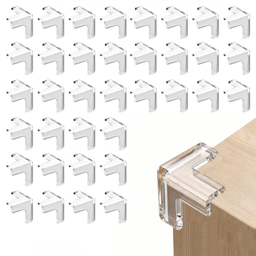 Image of 36 Pack Corner Protector Baby, Clear Table Corner Protectors Baby Proof Corners and Edges Furniture Covers & Edge Safety Bumpers Guards for Baby Proofing, Sharp Edges