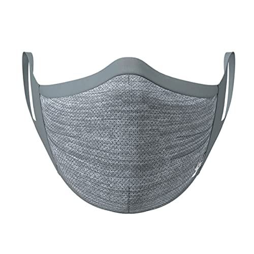 Image of Under Armour Adult Sports Mask, Pitch Gray (013) /Silver Chrome, Large /X-Large