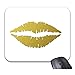 Produktbild Gold Glitter Kiss Lip Mauspads Trendy Office Desketop Computerzubehörch