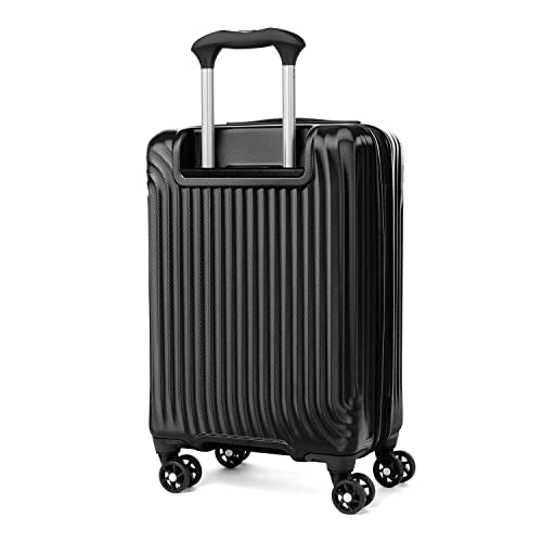 Image of Travelpro Maxlite Air Hardside Expandable Carry on Luggage, 8 Spinner Wheels, Lightweight Hard Shell Polycarbonate Suitcase, Black, Compact Carry On 19-Inch