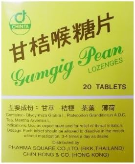 Lozenge Clear Phlegm and Reduce Sore Throat 0.7 Oz(Pack of 20 Tablets)