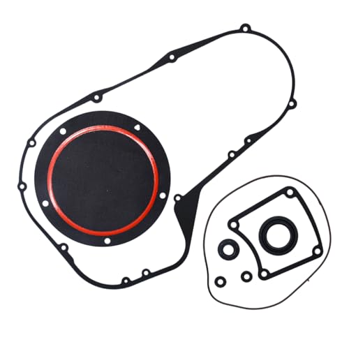 Image of Clutch Primary Cover Gasket Kit Fit for Harley Davidson Road Glide | Compatible with Electra Glide Twin Cam Bagger Touring Road King 1999-2006