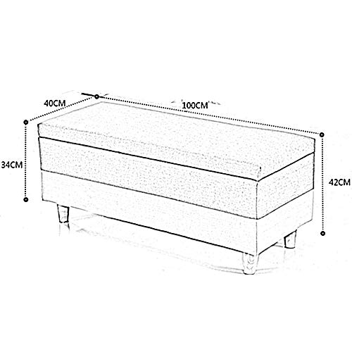 Pouf coffre de rangement en lin pour créer un coin détente chaleureux