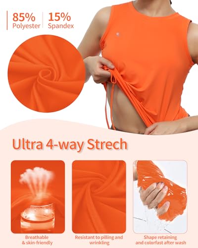 Women's Workout Tank Tops - Sleeveless Shirts for Women Loose Fit for Athletic Running Tennis Yoga Workout4