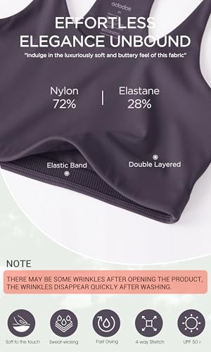 Image of ODODOS Halter Sports Bra for Women Non Padded Strappy Cropped Tops Workout Yoga Crop
