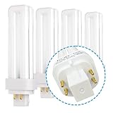 (Pack of 4) 13 Watt Double Tube - G24Q-1 (4 Pin) Base - 4100K Cool White - CFL Light Bulb. Replaces Sylvania 20667 CF13DD/E/841 - Philips 38328-1 PL-C 13W/841/4P/ALTO and GE 97597 F13DBX/841/ECO4P