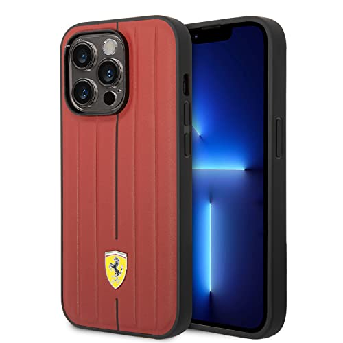 Ferrari Custodia protettiva in pelle PU per iPhone 14 Pro con