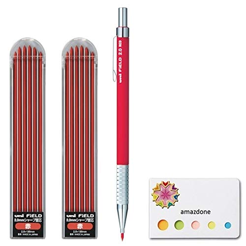 Porte-mine Uni M207001P.15 avec mine rouge 2 mm et recharges