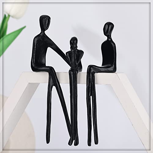 3 Of Set Iron Sculpture, Cast Iron Sculpture Of Family, Love Statue Of Dad Holding Mom, Cast Iron Art Home Decoration Statue Anniversary, Valentine's Day Or Birthday Gift #TOP1