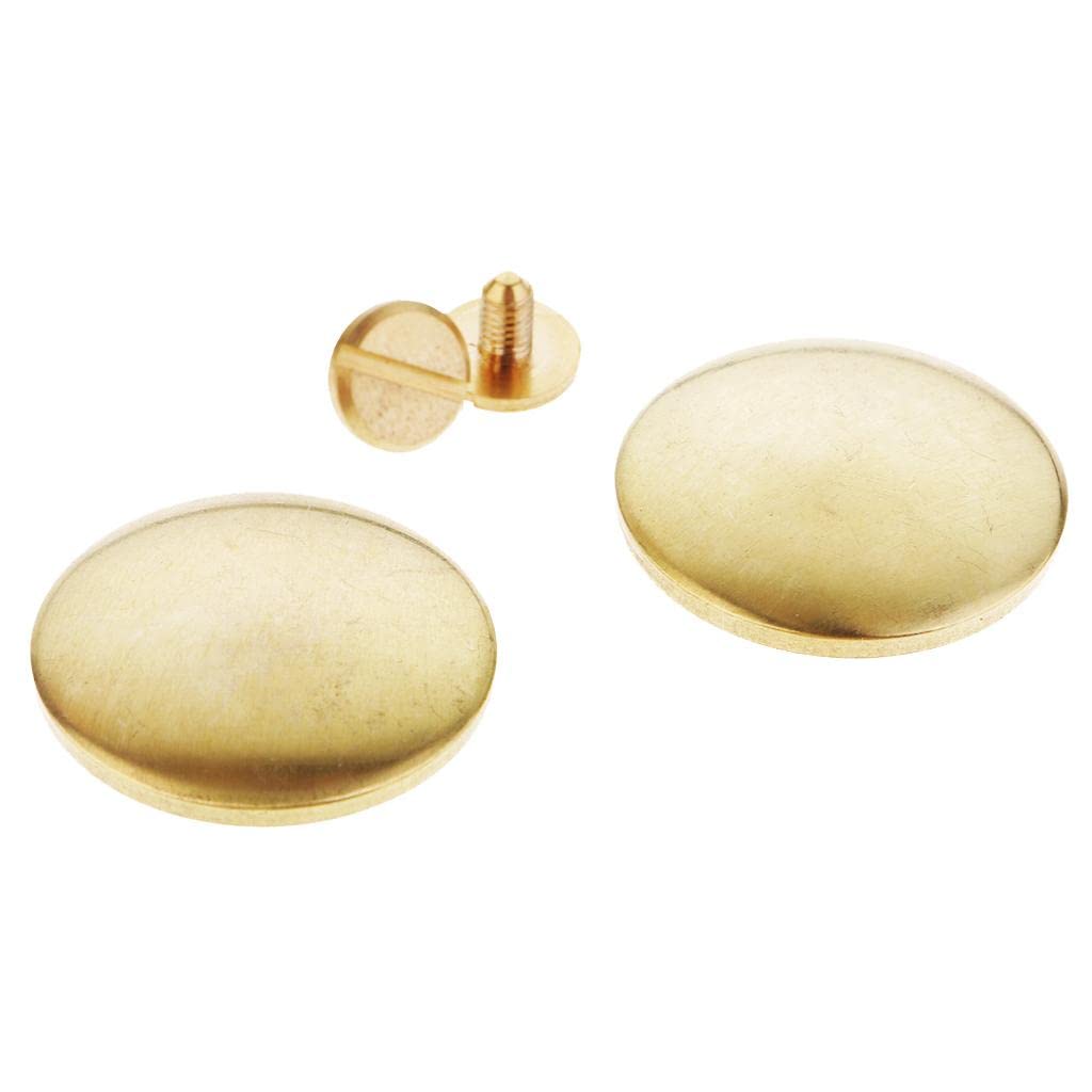 LOOM TREE® Solid Brass Leather Craft Studs Buttons Cap Rivets DIY Purse Handbag 25mm Leathercrafts | Leathercraft Accessories | Studs, Rivets & Tacks