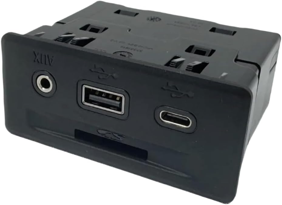 13529862 Center Console Auxiliary USB Receptacle Fit for Chevy Silverado 1500 1500LTD 2500HD 3500HD, Fit for GMC Sierra 1500 1500Limited 2500HD 3500HD 13526279