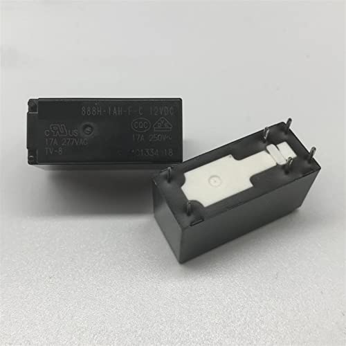 Relais 888H-1AH-FC 24VDC et 12V 17A à 6 broches pour circuits imprimés
