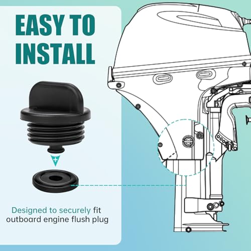 Image of 1791393J00 Water Flush Plug for Suzuki Outboard Engine 4 Storke | Outboard Flush Plug for Suzuki Outboard Motor 150 175 200 225 250 300HP Outboard Flushing Port Plug