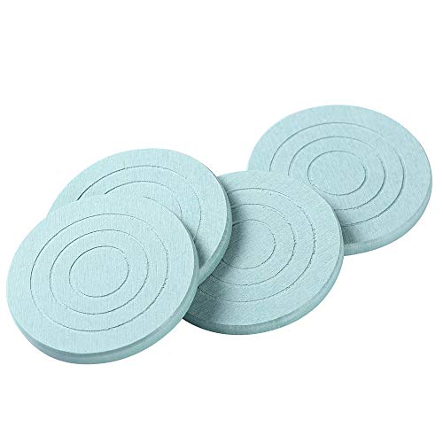 HiramWare Natural Diatomite(AKA Diatomaceous Earth) Drink Coasters, set of 4 - Absorbent Modern