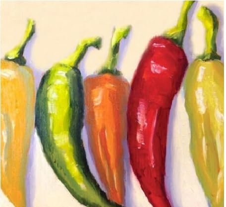 Set of 2 Paper LUNCH Decoupage Napkins PEPPERS HOT CHILI For Needlework Perfect For Birthday Holiday Wedding Cocktail Projects Premium Quality Exquisite Designs