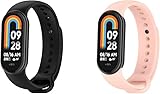 Generisch 2 pezzi Cinturino Compatibile con Xiaomi Smart Band 10 Braccialetti Sport Impermeabile Cinturino di ricambio in silicone per Xiaomi Mi Band 10 Cinturino per orologio da donna Uomo, Eine