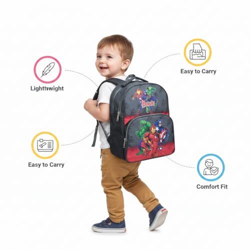 Image of Stylbase 15 Inch 3D Cartoon School Bag for Boys & Girls | Waterproof Lightweight Polyester Kids Backpack with Bottle Pocket | Ideal School Bags for Kids Nursery, LKGClass (3-5 Years)